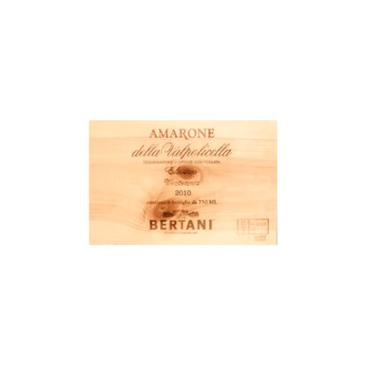 Bertani Amarone - Weinkiste Frontbrett